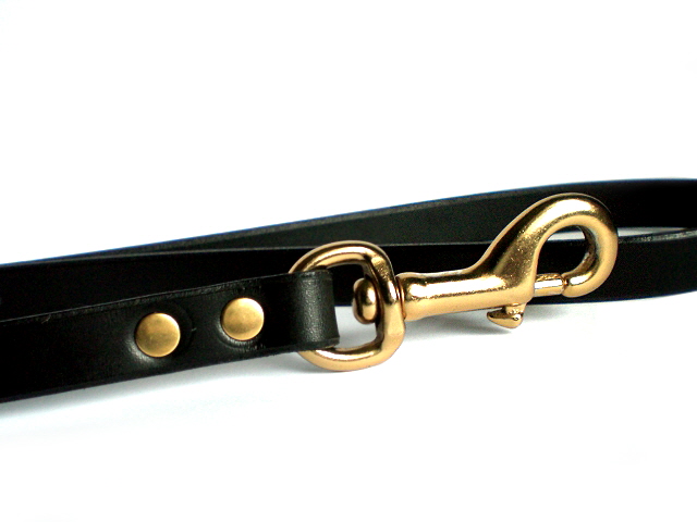 black bridle leather