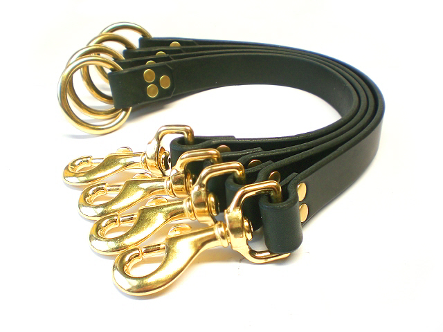 black bridle -solid brass