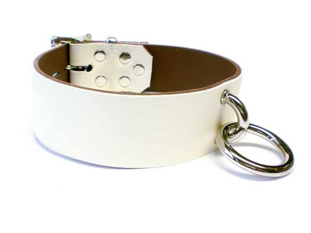 ivory white w/brown inlay
