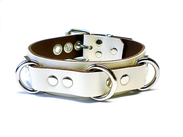 ivory white w/brown inlay