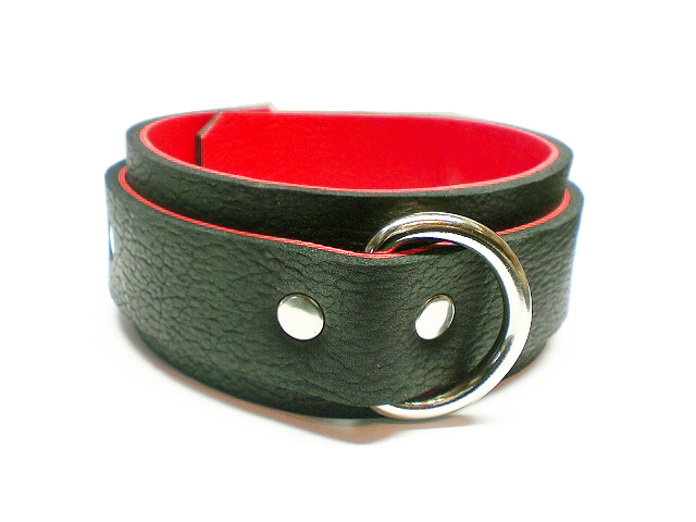 black bison w/red bullhide