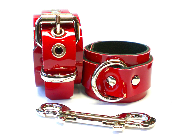 red patent leather