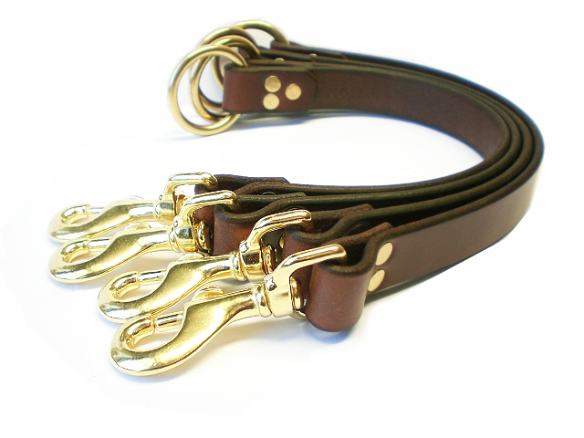 brown bridle -solid brass
