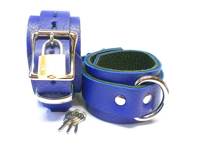lockable buckles w/padlocks - royal blue