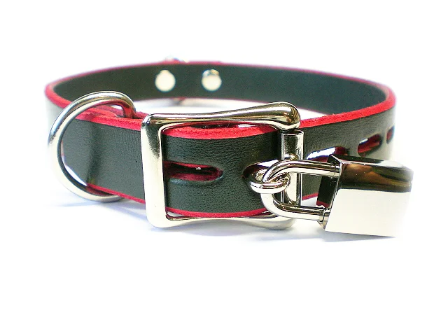 lockable buckle - black w/red-trim