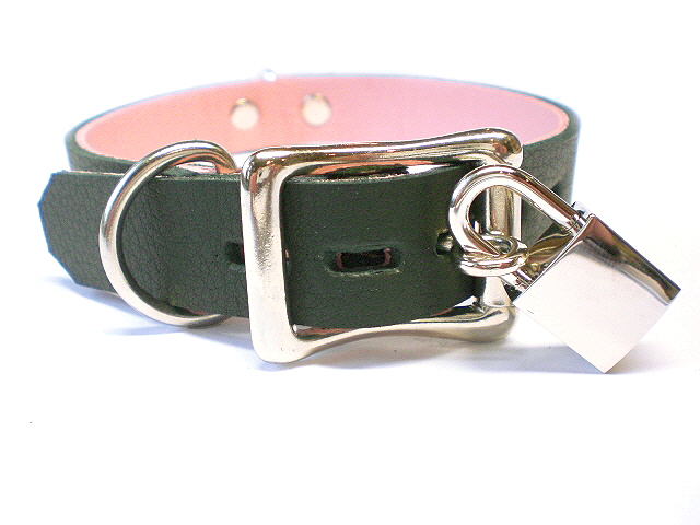 lockable buckle - soft black w/pink inlay