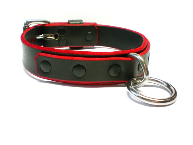 red-trim with black rivets