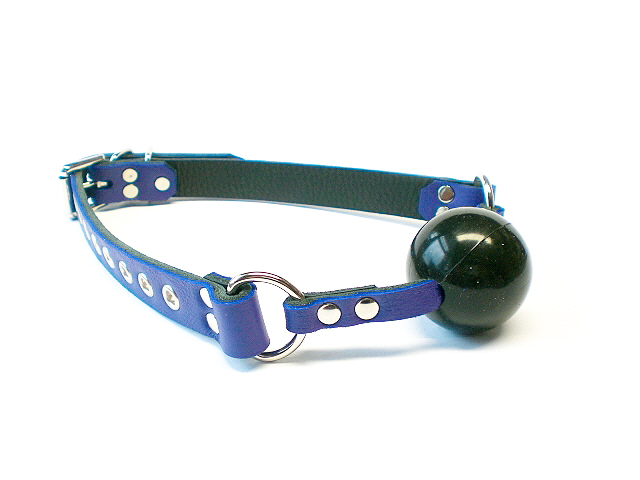 royal blue - black ball