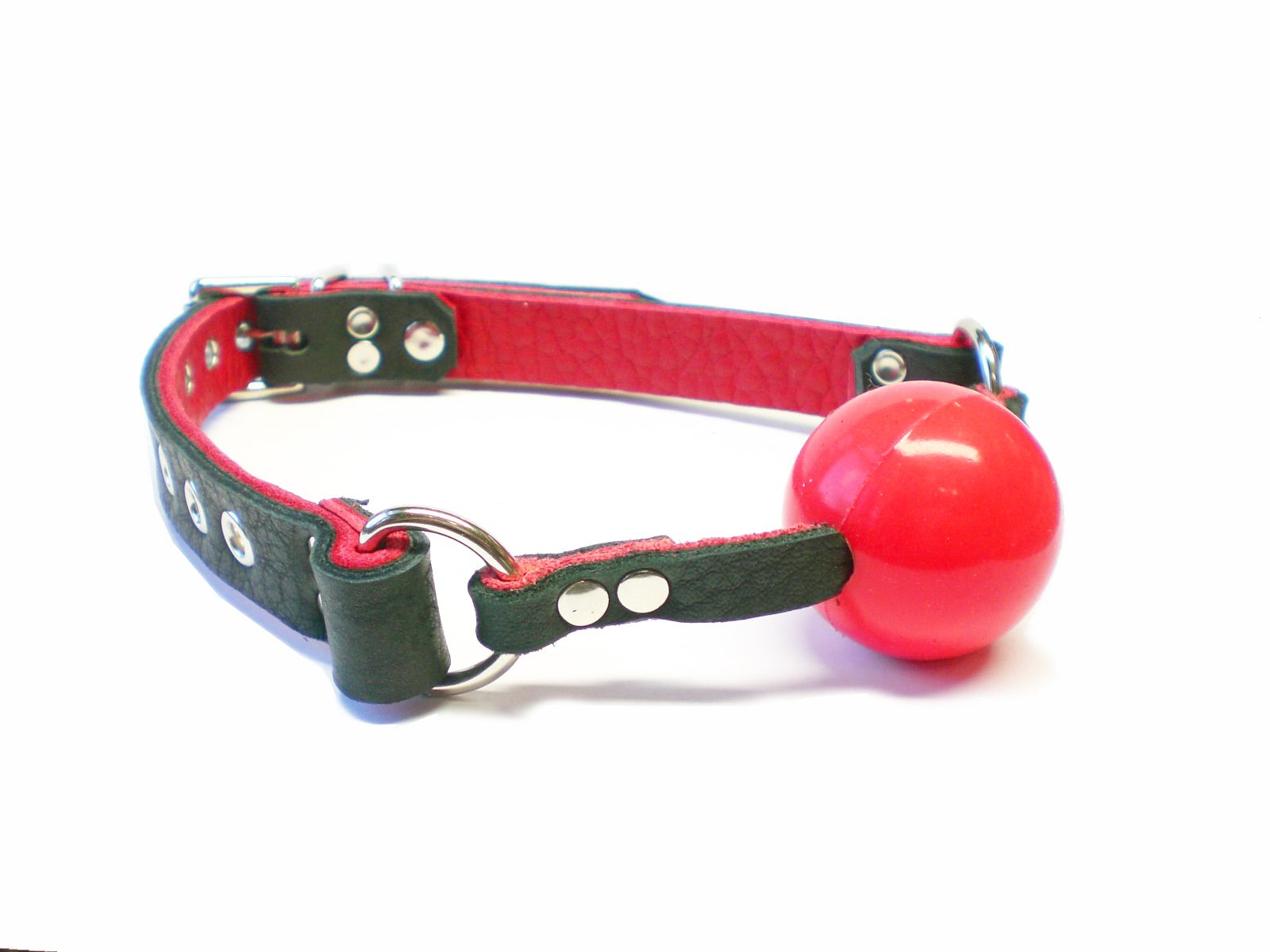 padded bison w/red bullhide - red ball