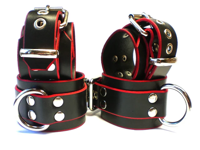 black w/red trim (close up of cuffs)