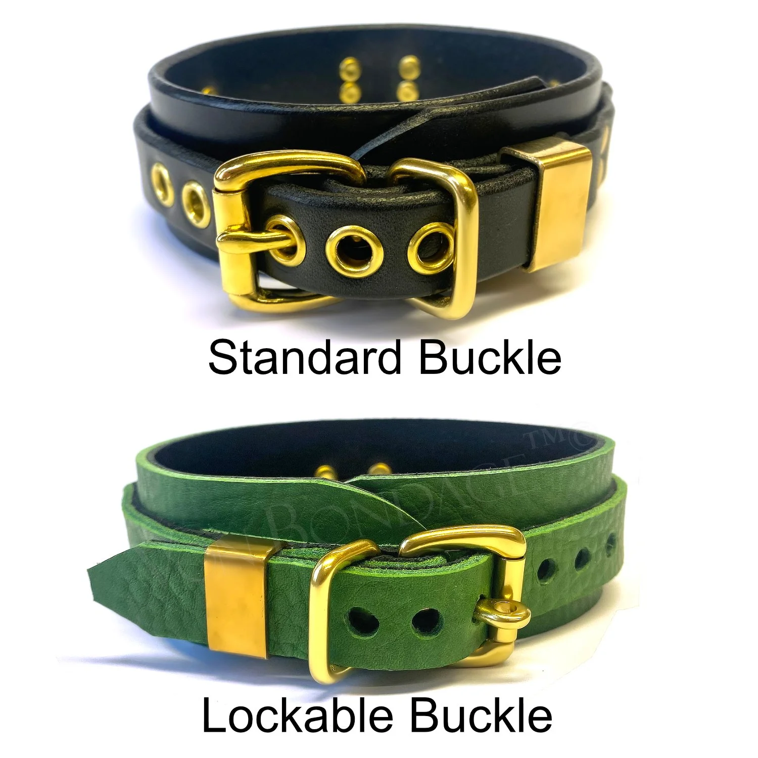 buckle options on bdsm collar