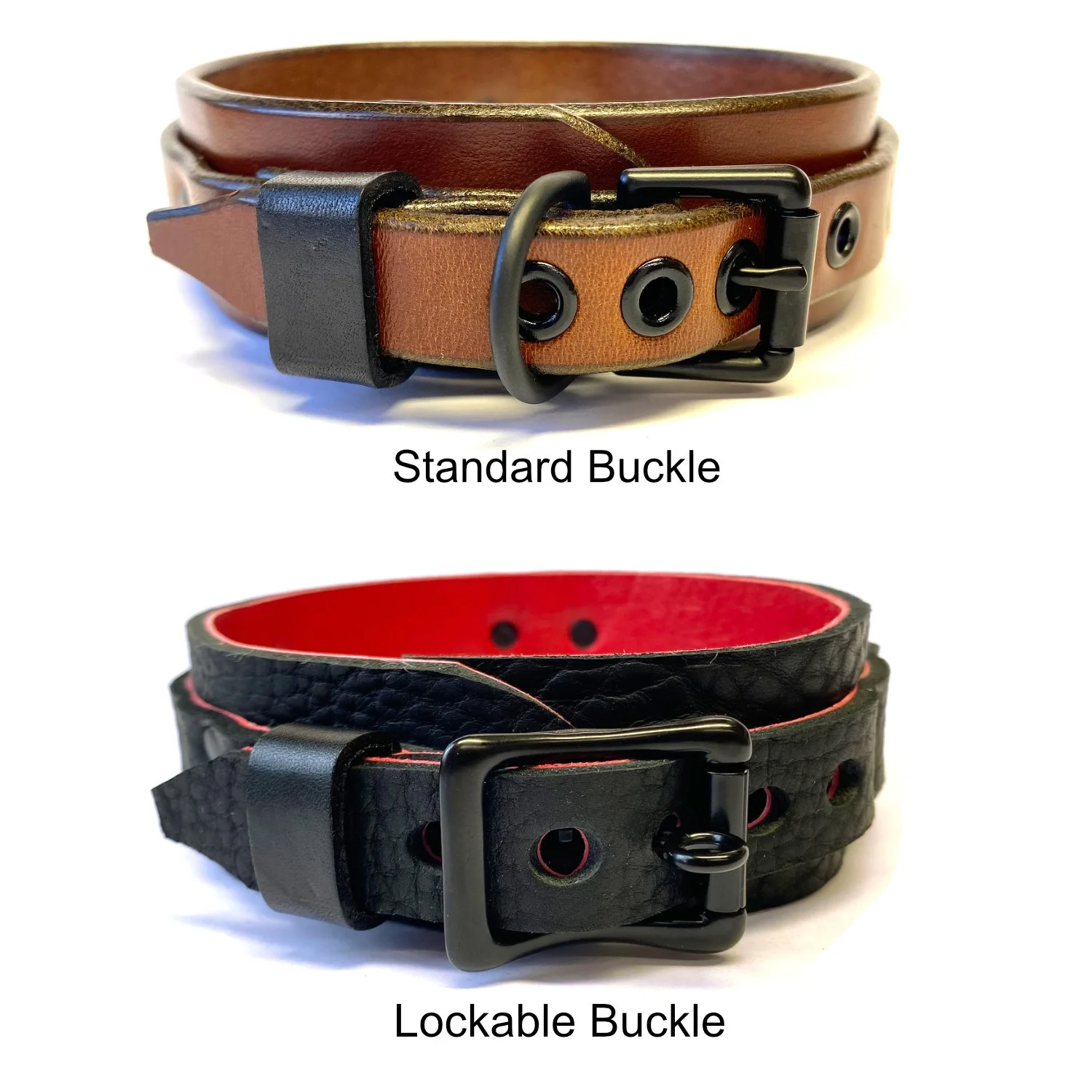 buckle options for von bondage collars