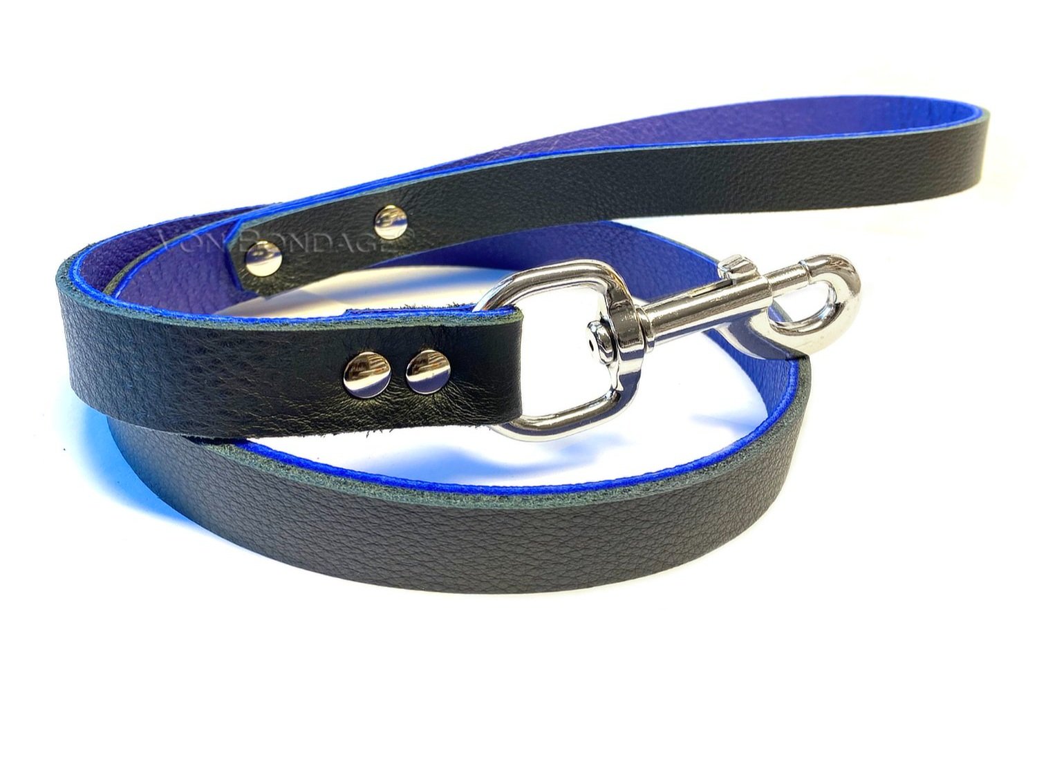 Black & Blue Bondage Leash 3ft