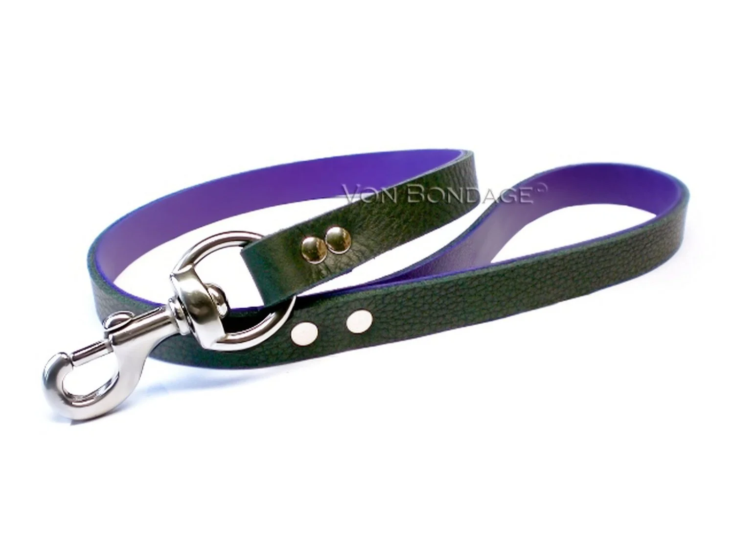 Black & Purple Bondage Leash 3ft