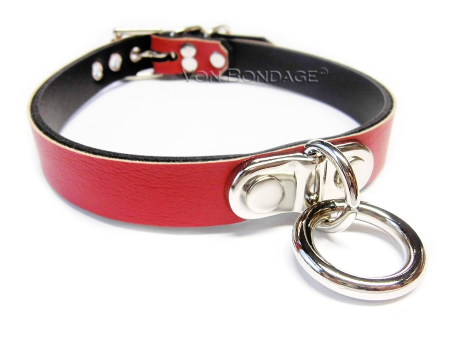 5%278+Red+Vegan+Leather+locking+slave+collar+with+small+plated+ring.jpg