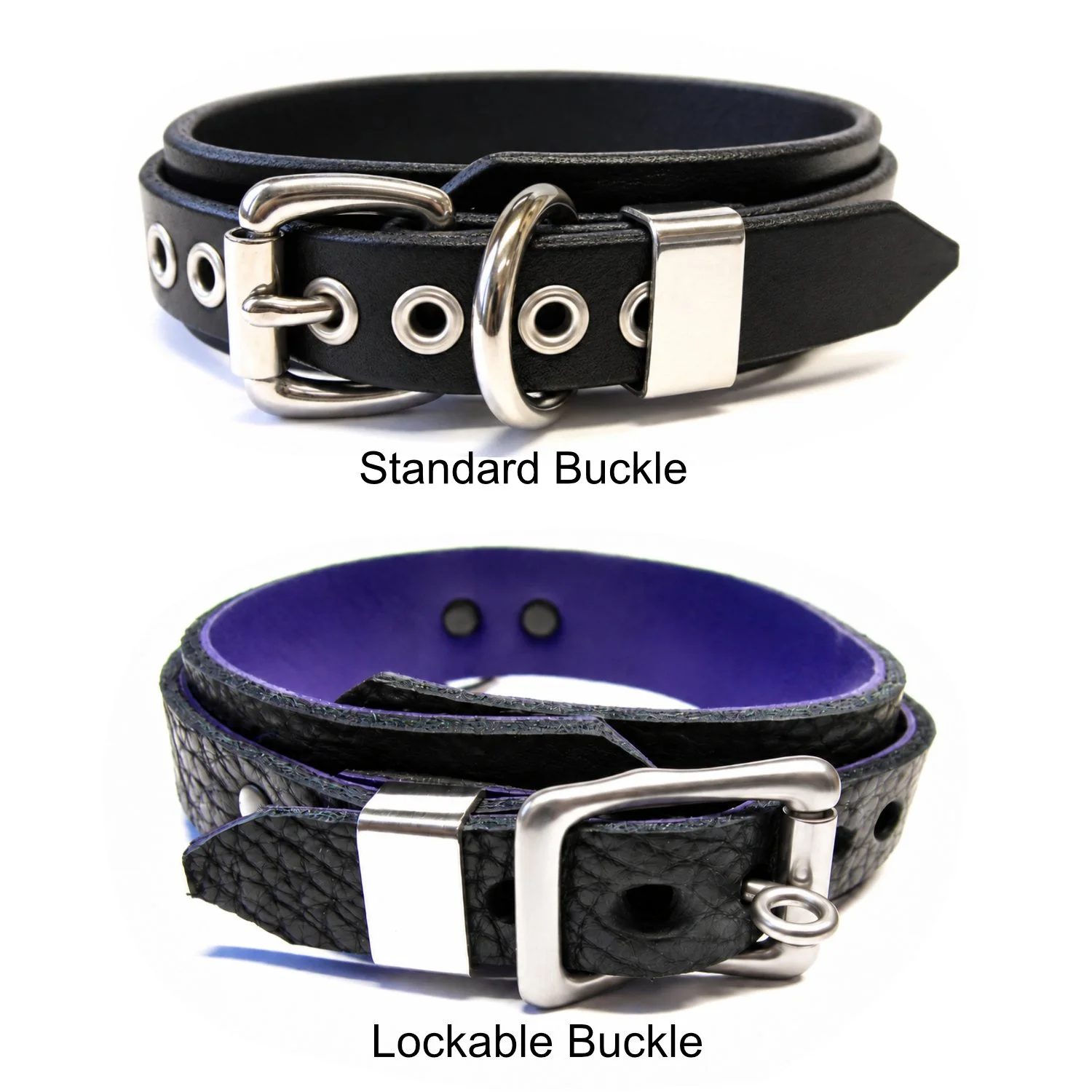buckle options for nickel-free bdsm collar