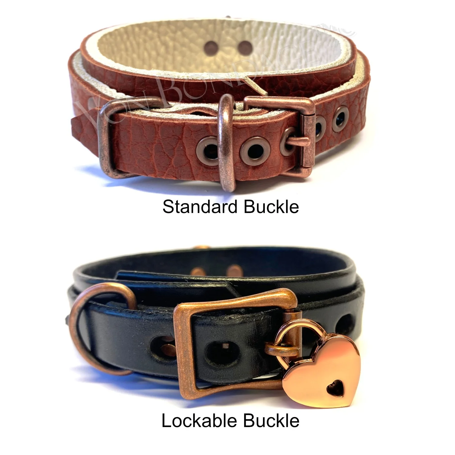 buckle options on bdsm collar