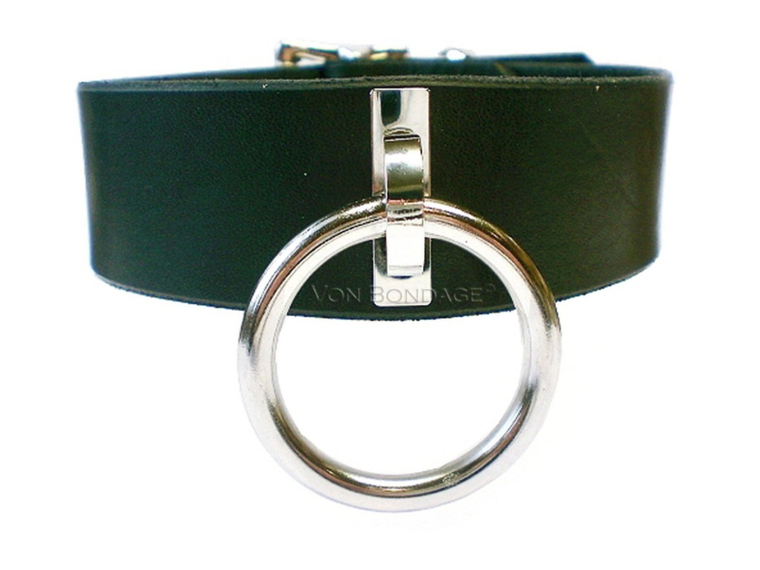 \slave Collar with Plated Handle Loop & Large Ring