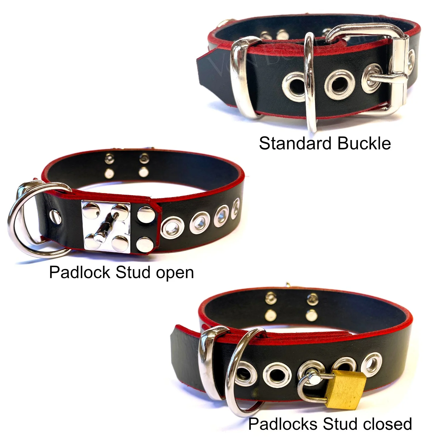 buckle options for von bondage collars