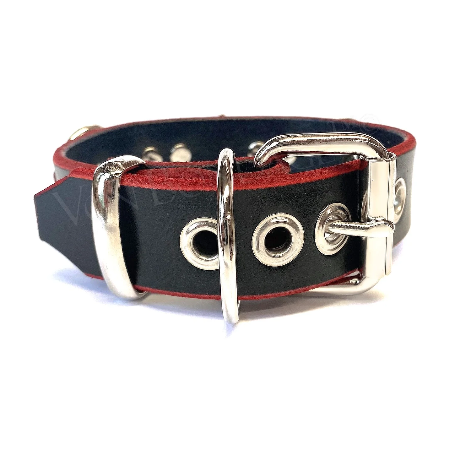 standard non locking buckle on bondage collar