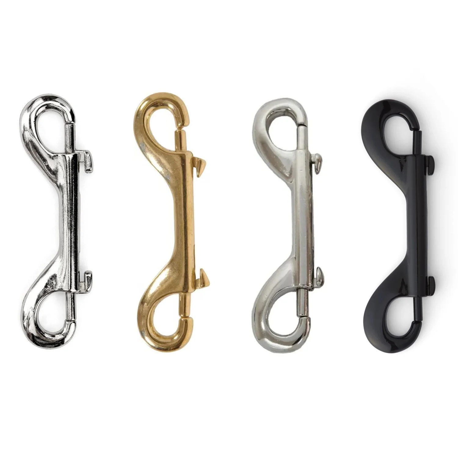 Double-ended clips in nickel, brass, stainless steel, black steel.jpg