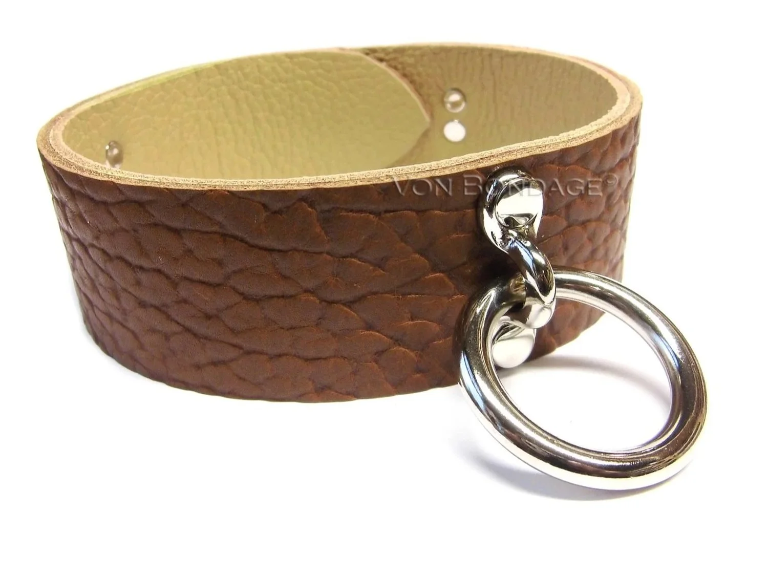 1.5+Cognac+Bullhide+Leather+BDSM+Collar+with+Medium+Ring.jpg