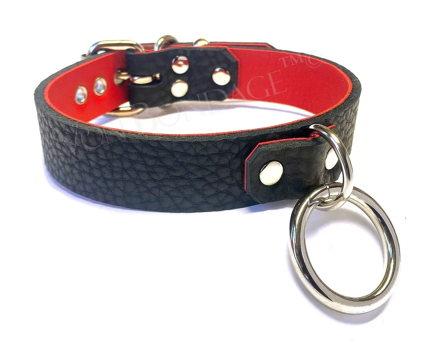 1+Black+Bullhide+Red+Lambskin+BDSM+Collar+with+D%26O+Ring-classic.jpg