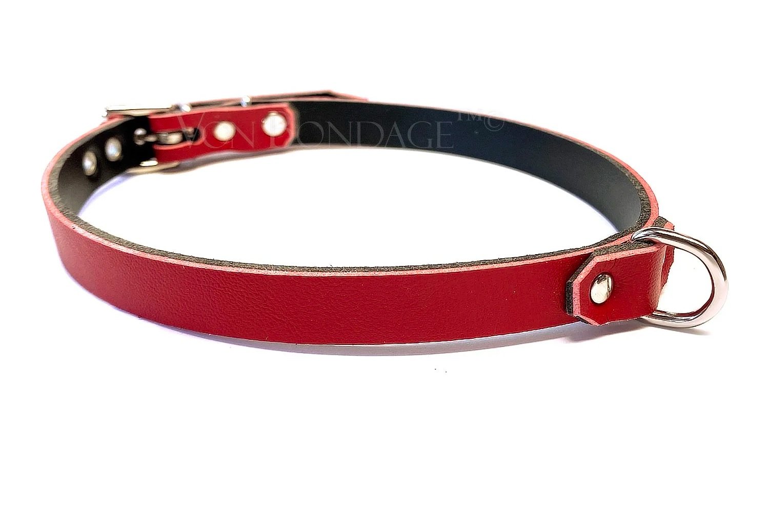 .5+Red+Vegan+Day+Collar+with+Tiny+Dee+Ring.jpg