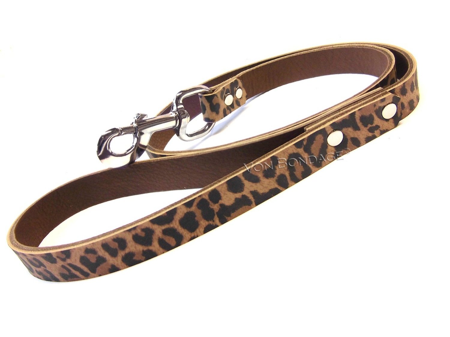 leopard print 3ft Bondage Leash
