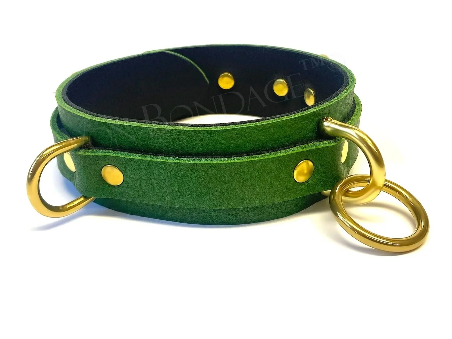 1.5+Green+Leather+BDSM+Collar+with+2+D-rings+and+Brass+Bondage+Ring.jpg