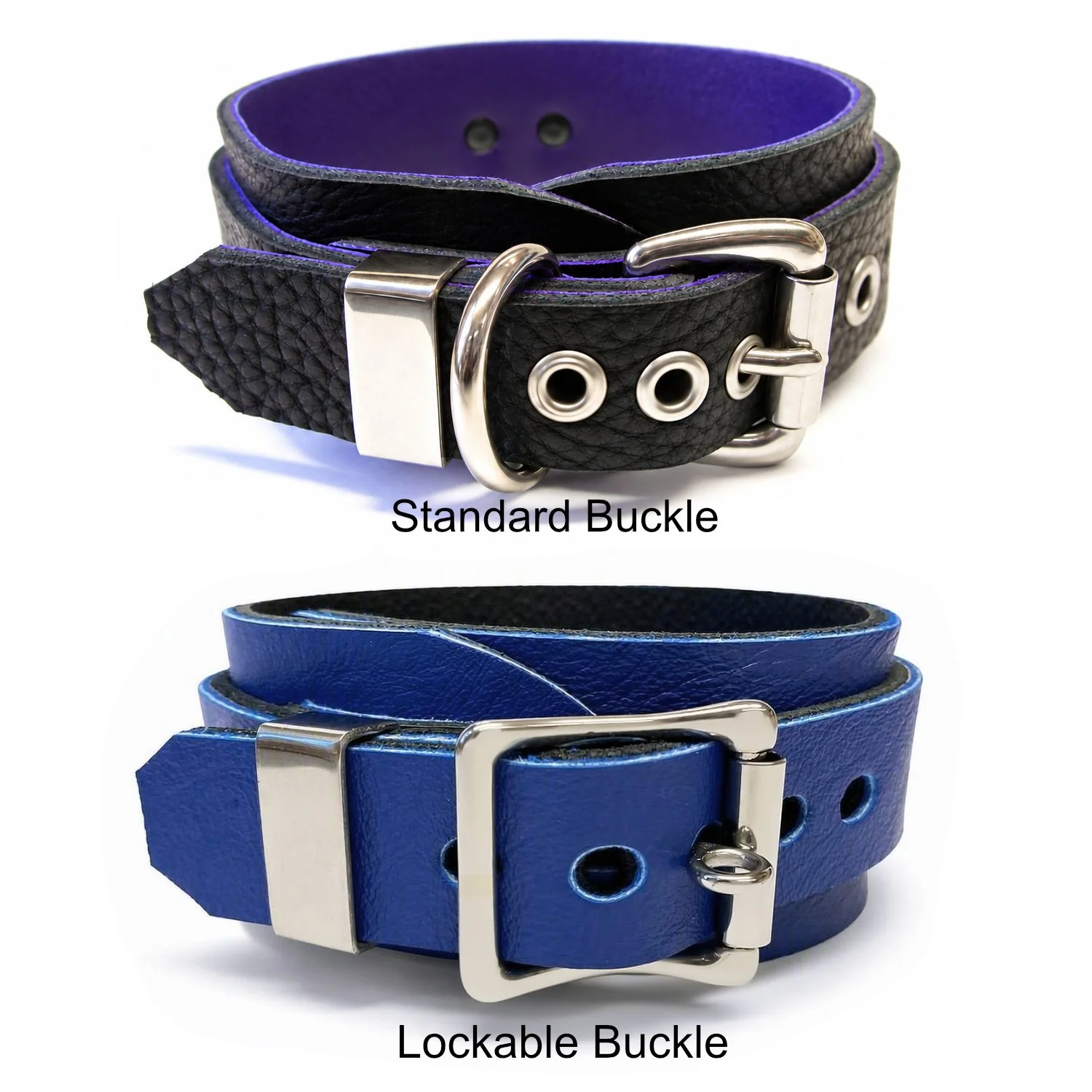 buckle options for nickel free bondage collars