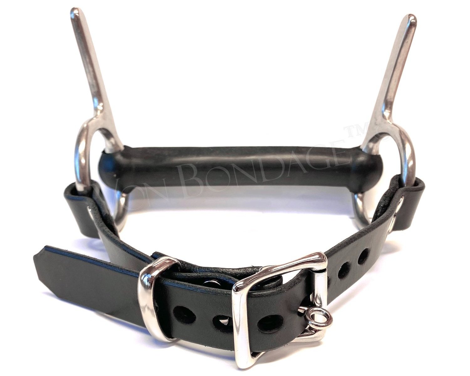 Lockable Buckle on Rubber Bit Gag