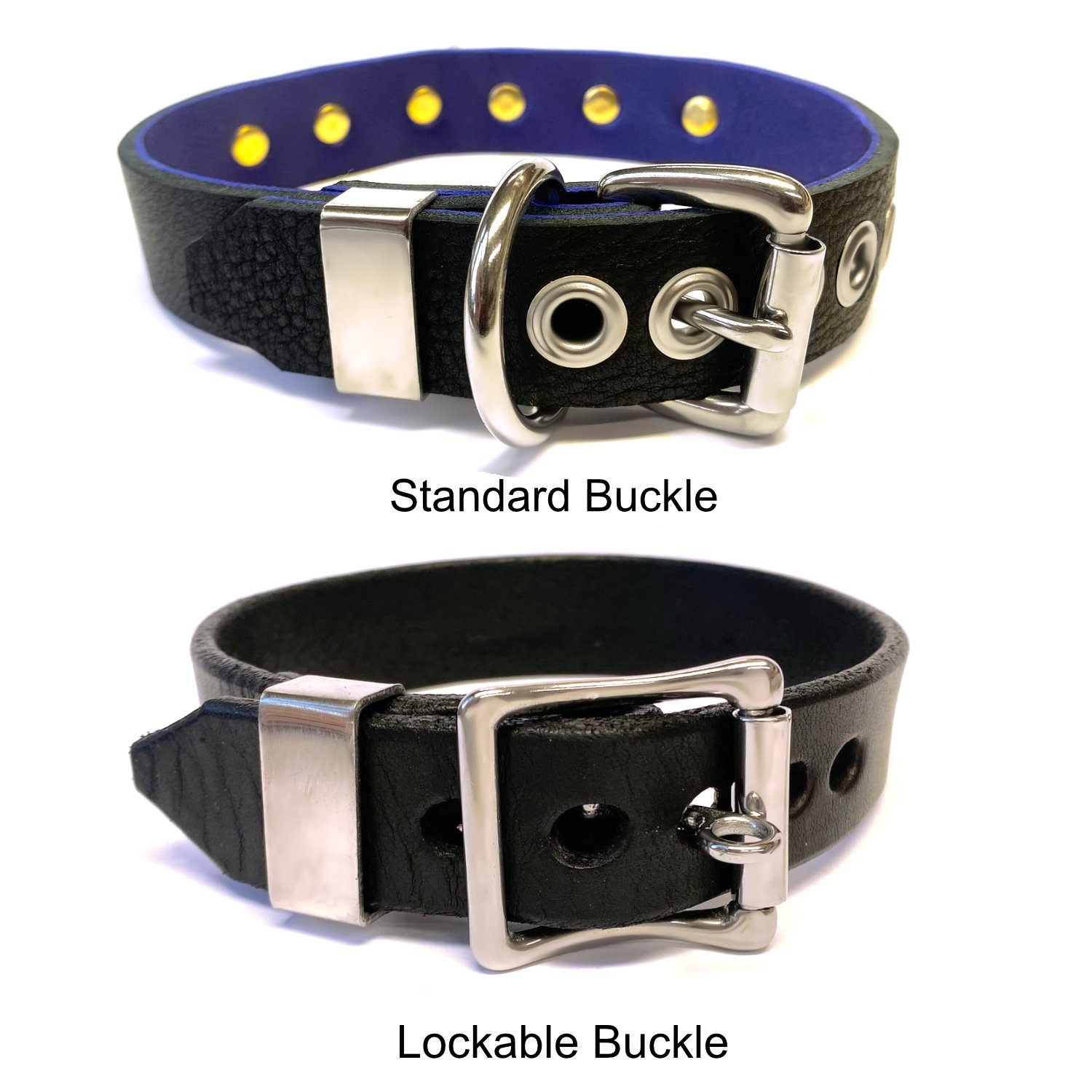 stainless steel  buckle options for bdsm collar