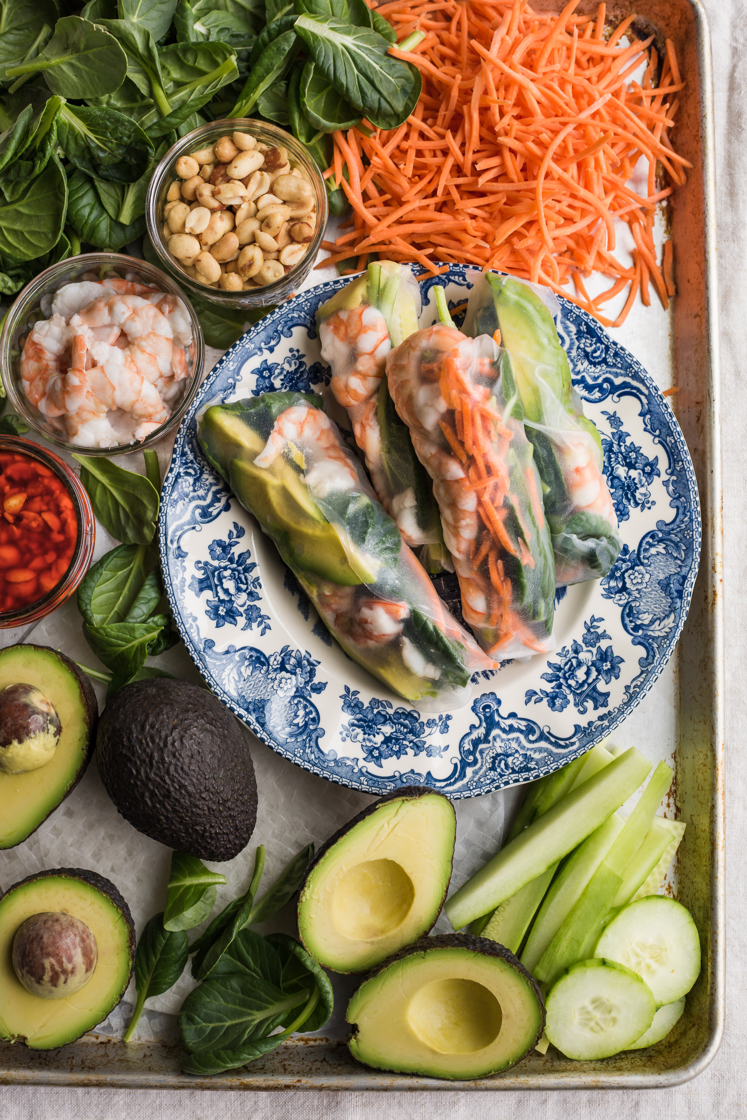 California Avocado & Shrimp Fresh Spring Rolls — Rustic. Joyful. Food.