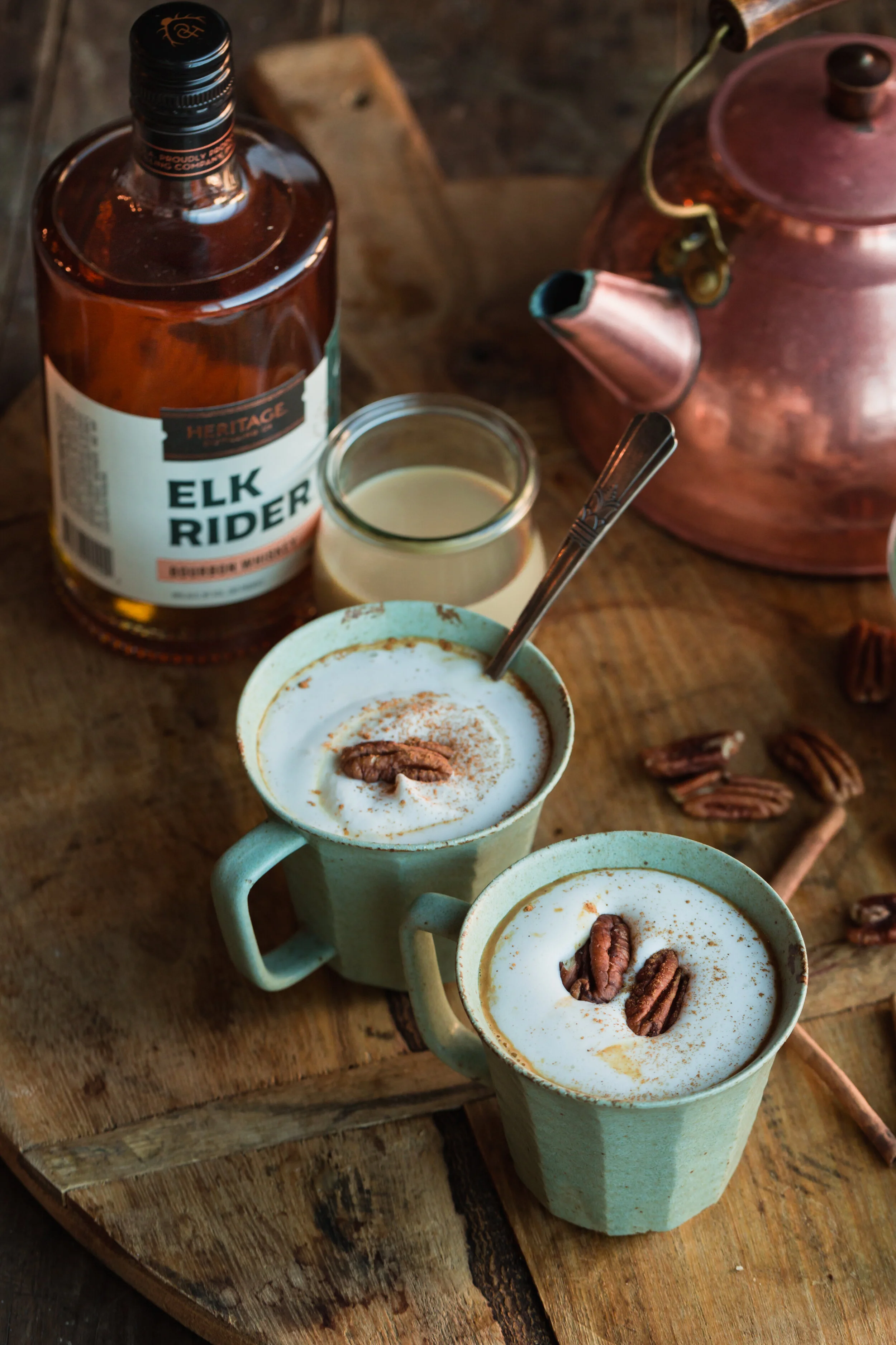 Spiked Pecan Pie Apple Cider — Rustic. Joyful. Food.
