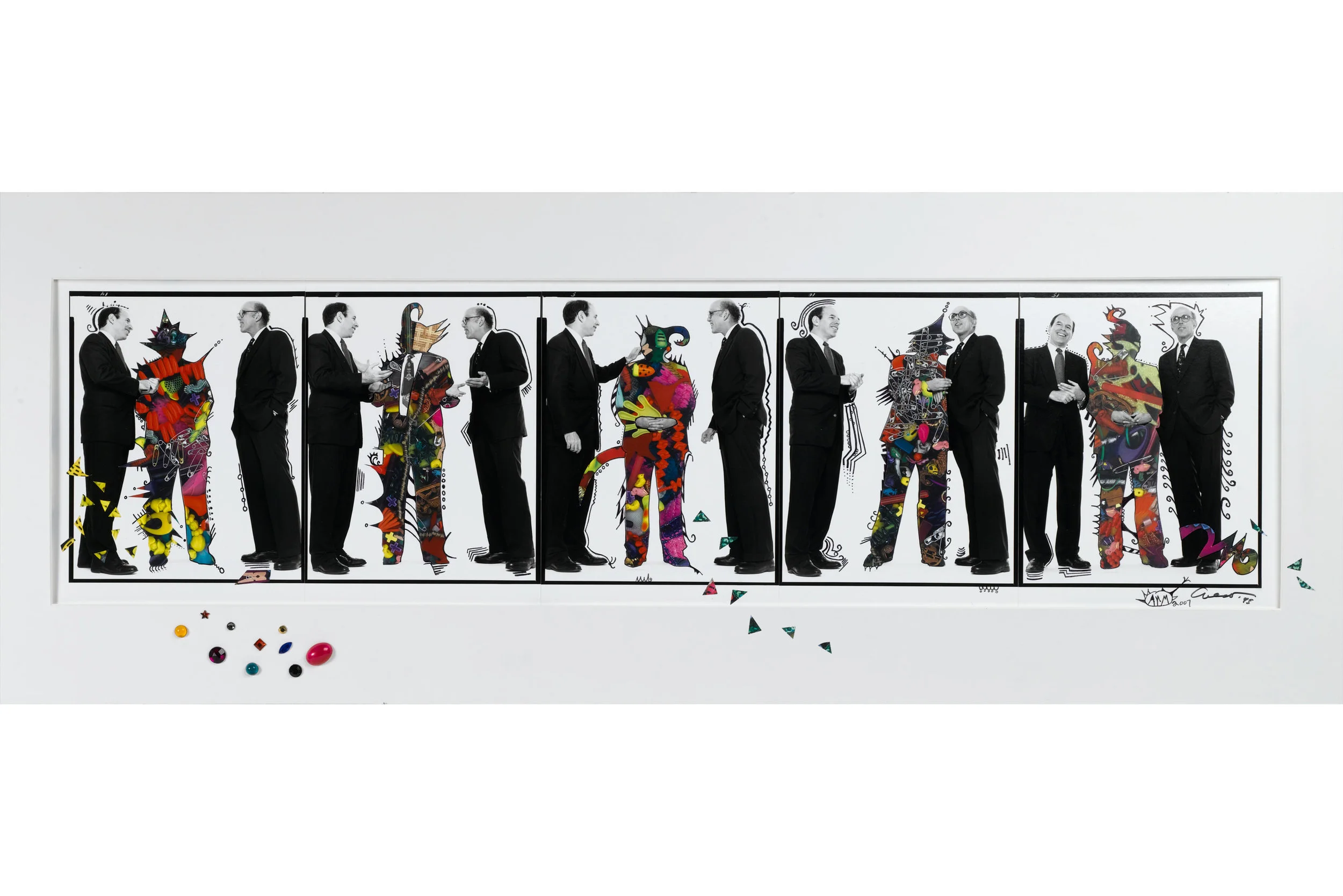  Richard Avedon Collage, Commission, 2007   Xerox papers, plastic     107.95&nbsp;cm ×&nbsp;25.4 cm&nbsp; (42.5 in ×&nbsp;10 in)      