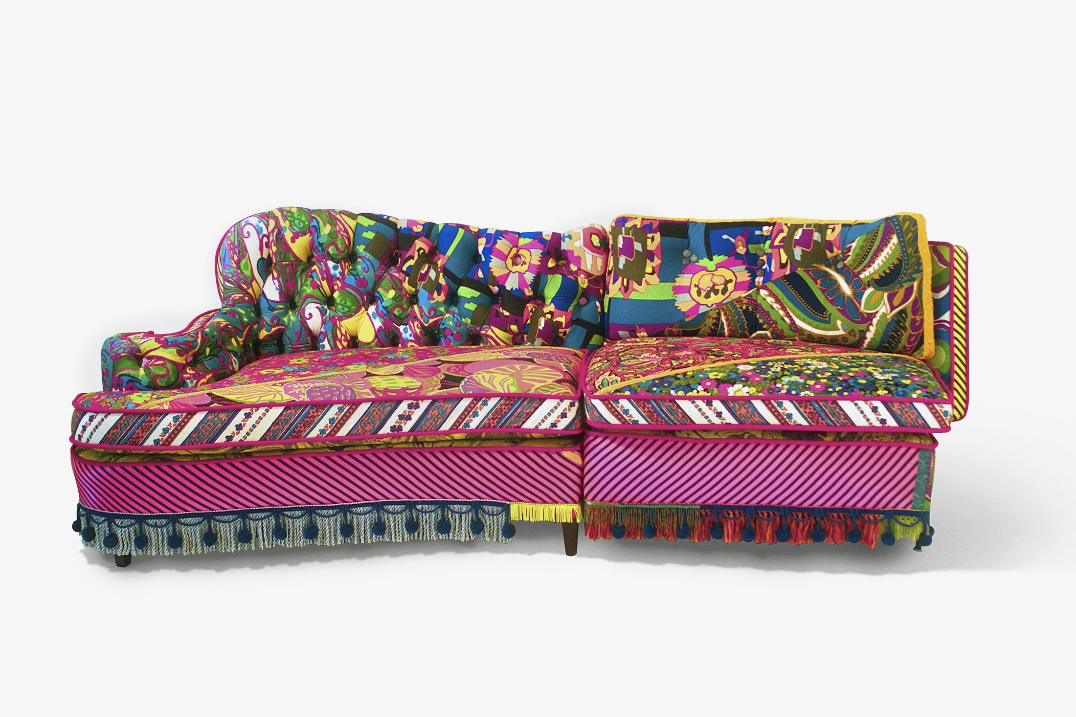 Can He Do The Rumba-You Can Do The Twist? 2001   Wood, vintage fabrics, fabric trims,    208.28 cm ×&nbsp;83.82 cm ×&nbsp;104.14 cm (82 in ×&nbsp;33 in ×&nbsp;41 in)    Additional Views  