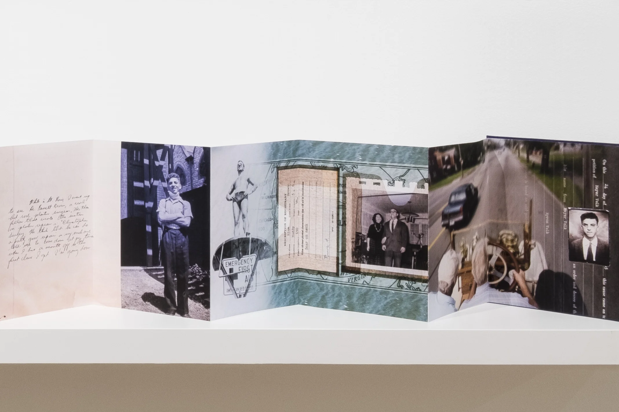 (Detail) Meyer/Myron. Archival pigment inkjet prints, binders board, book cloth. 91 inches x 10 inches. 2019.