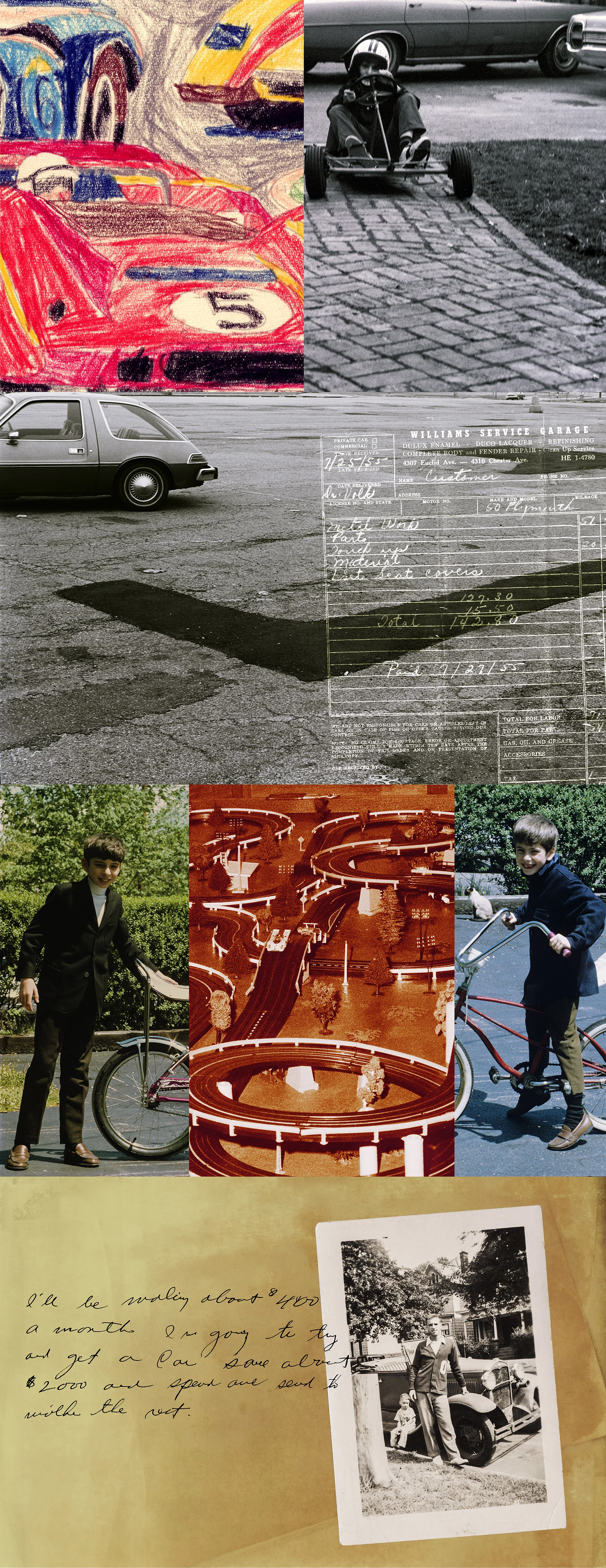 (Detail) Autobiography. Archival pigment inkjet prints, binder’s board, book cloth. 12.5 Inches x 65 inches. 2019.