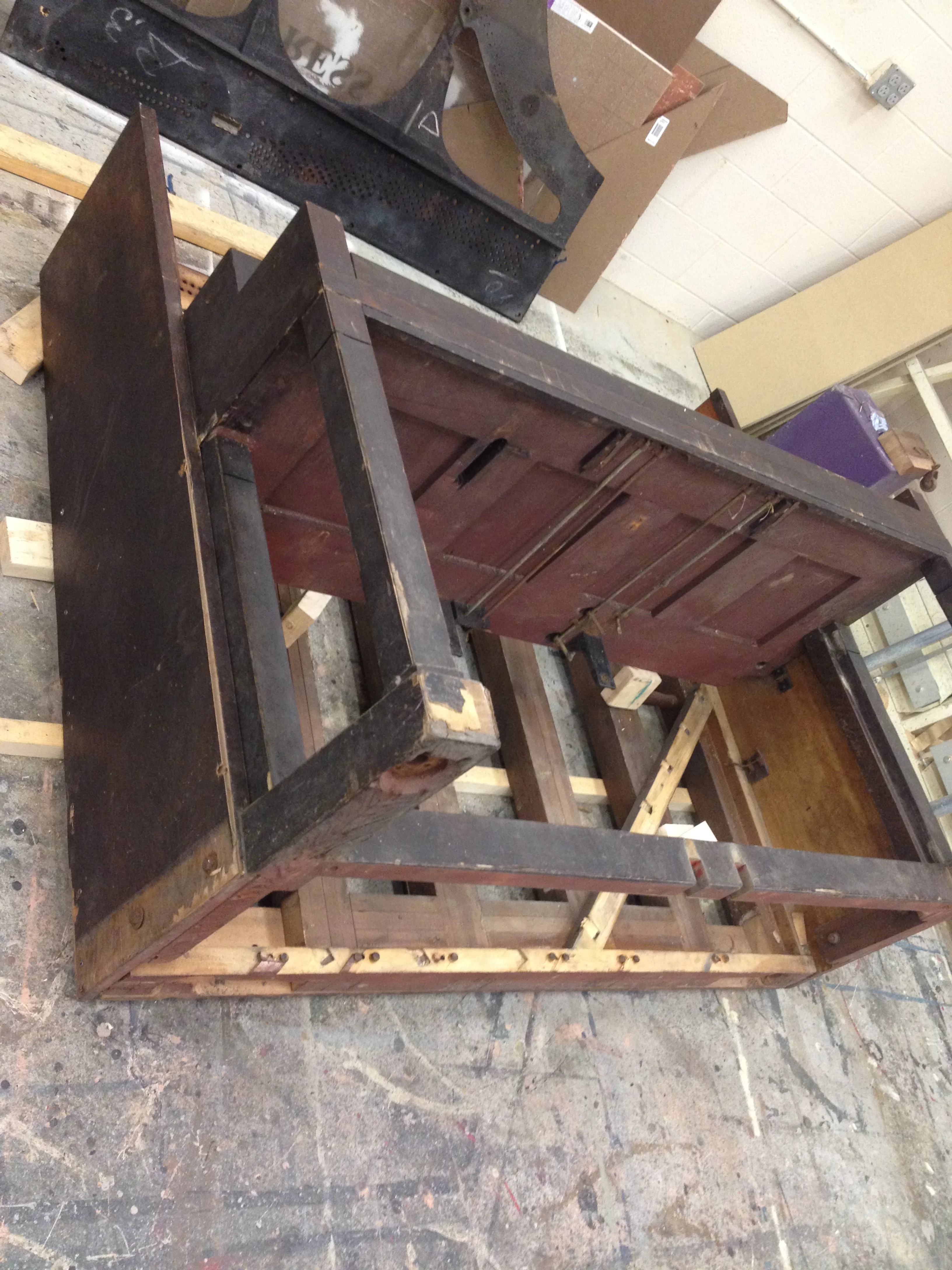  Now that the piano has been gutted, I get to piece it back together without its innards 