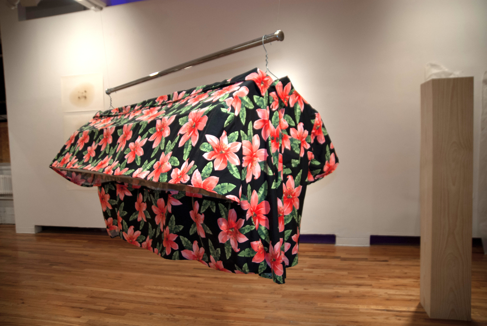 Three Day Weekend 2012 Cotton fabric, steel, aluminum 75 x 54 x 36 inches
