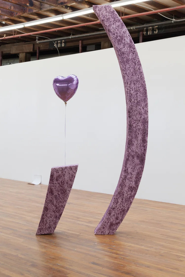 John-Mercer Moore #1 (Life is Life) 2013 Foam, acetone and balloon 117 x 40 x 8 inches 