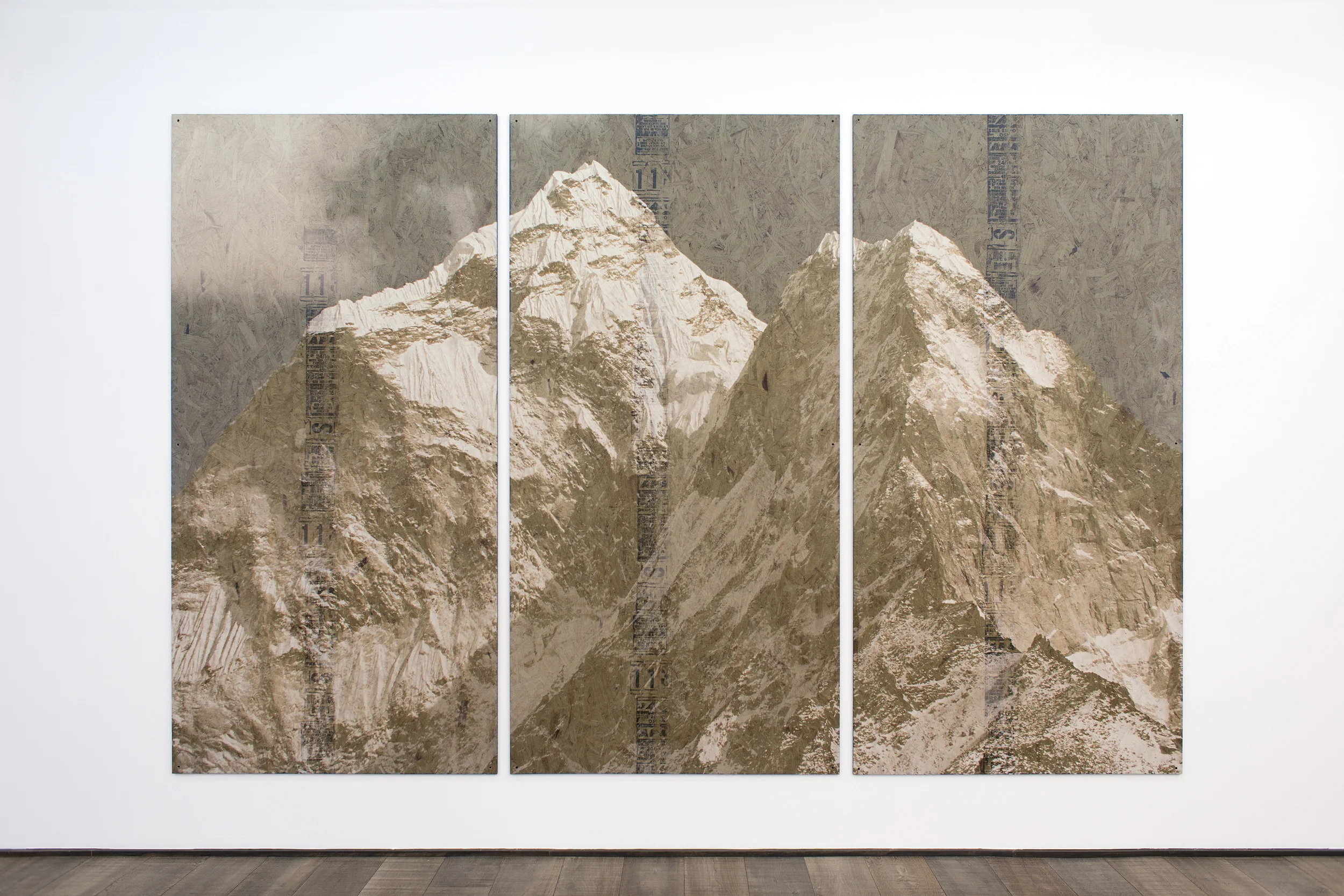 The Law of Reversed Effect 2014 Inkjet on perforated vinyl adhered to OSB, matter medium 96 x 149 inches