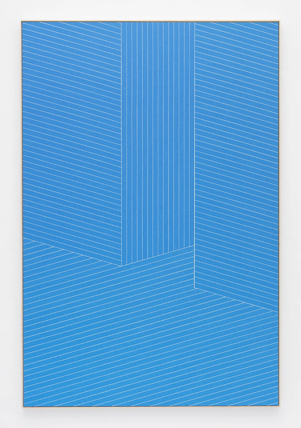 Isaac Brest Upon Further Examination , 2014 Painter's tape on drywall in artist's frame 72 x 48 inches