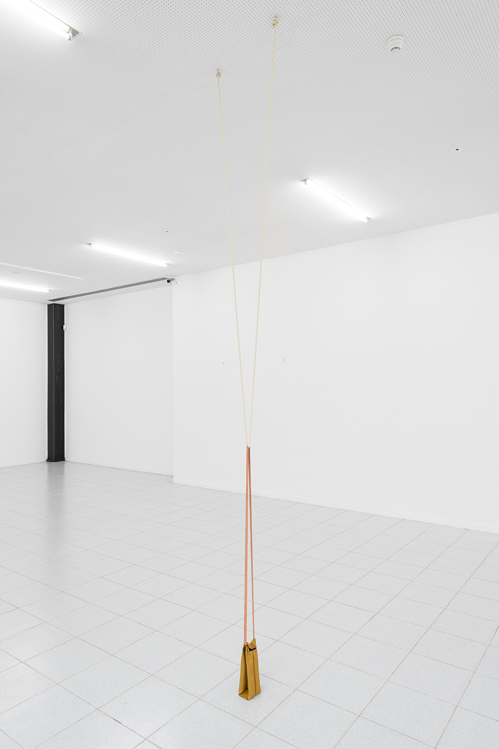 Zachary Susskind Old Portrait of a German Tourist , 2014 Rubber, leather and sand Dimensions variable