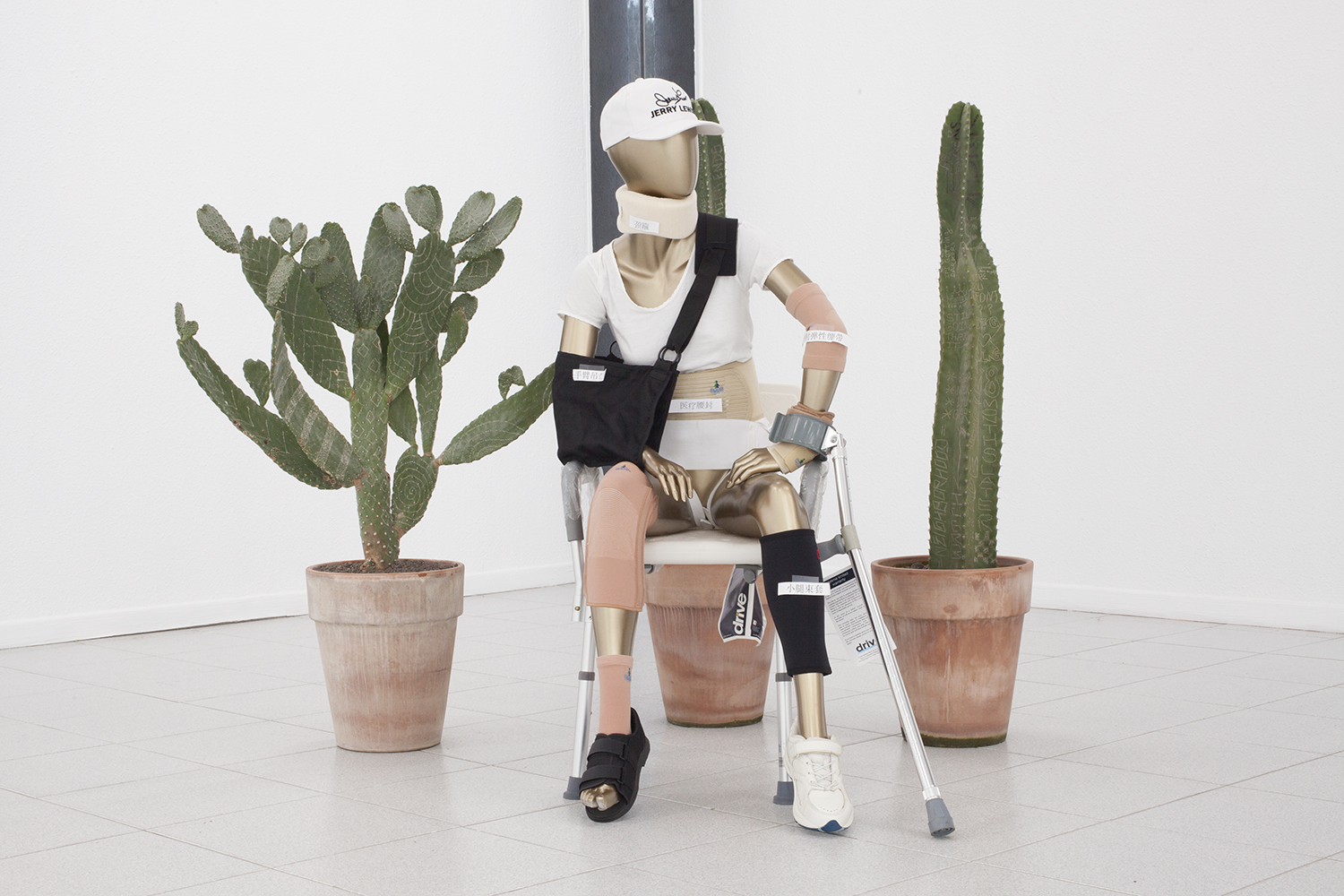 Jack Greer Was Here/Sad Punk/Mar Vista , 2014 Cactus Dimension variable Louis Eisner Untitled , 2013 Mixed media 54 x 21 x 35 inches