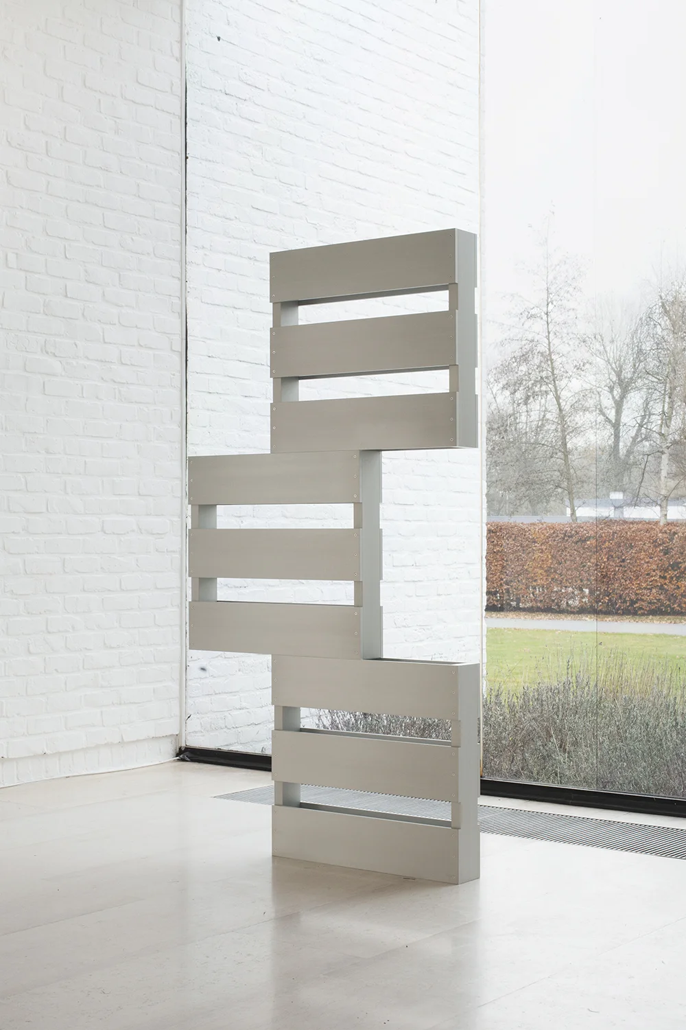 Dylan Lynch Omit the Logic , 2014 Steel 72 x 38 x 4.5 inches