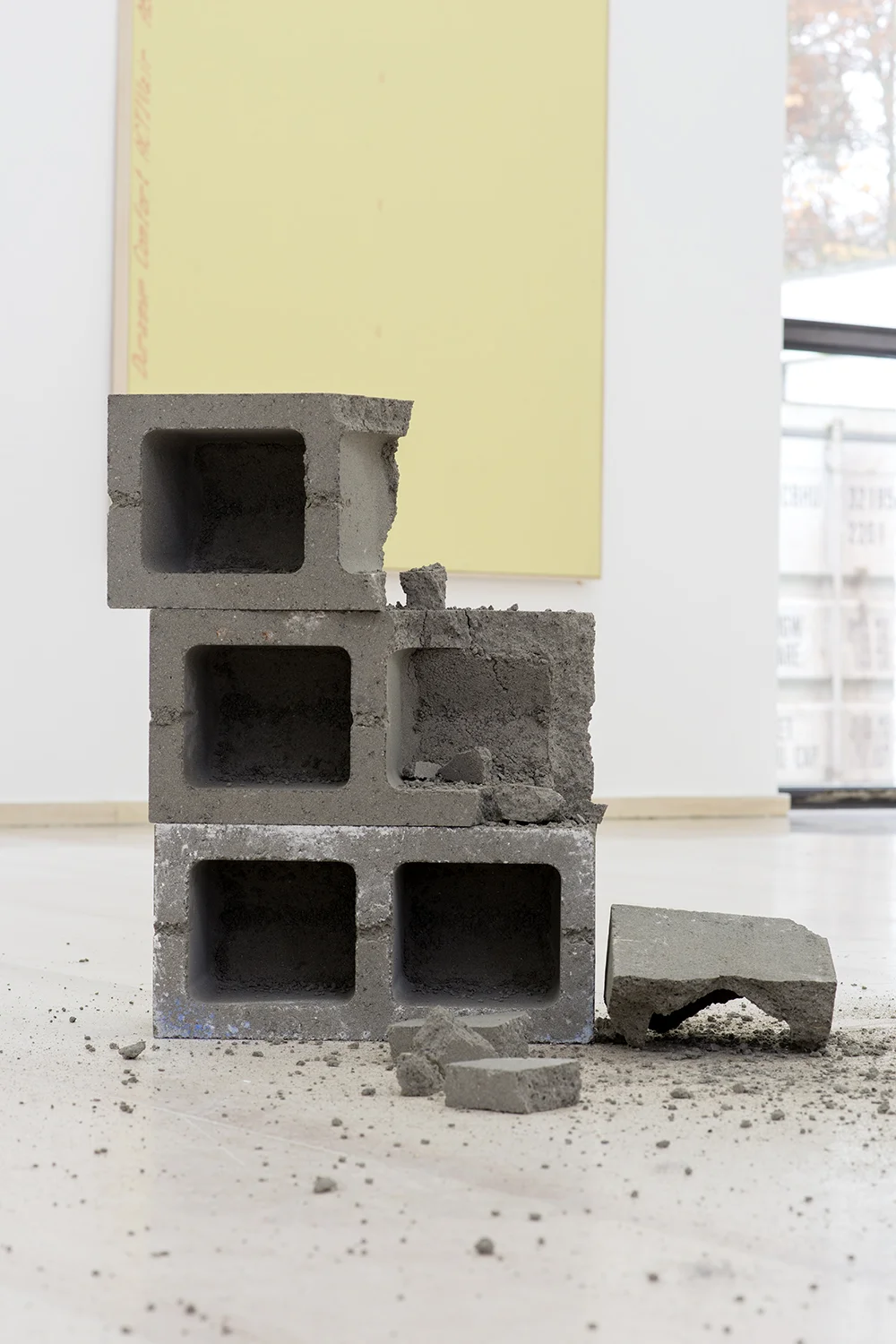 Dylan Lynch Untitled , 2014 Cinder blocks Dimensions variable