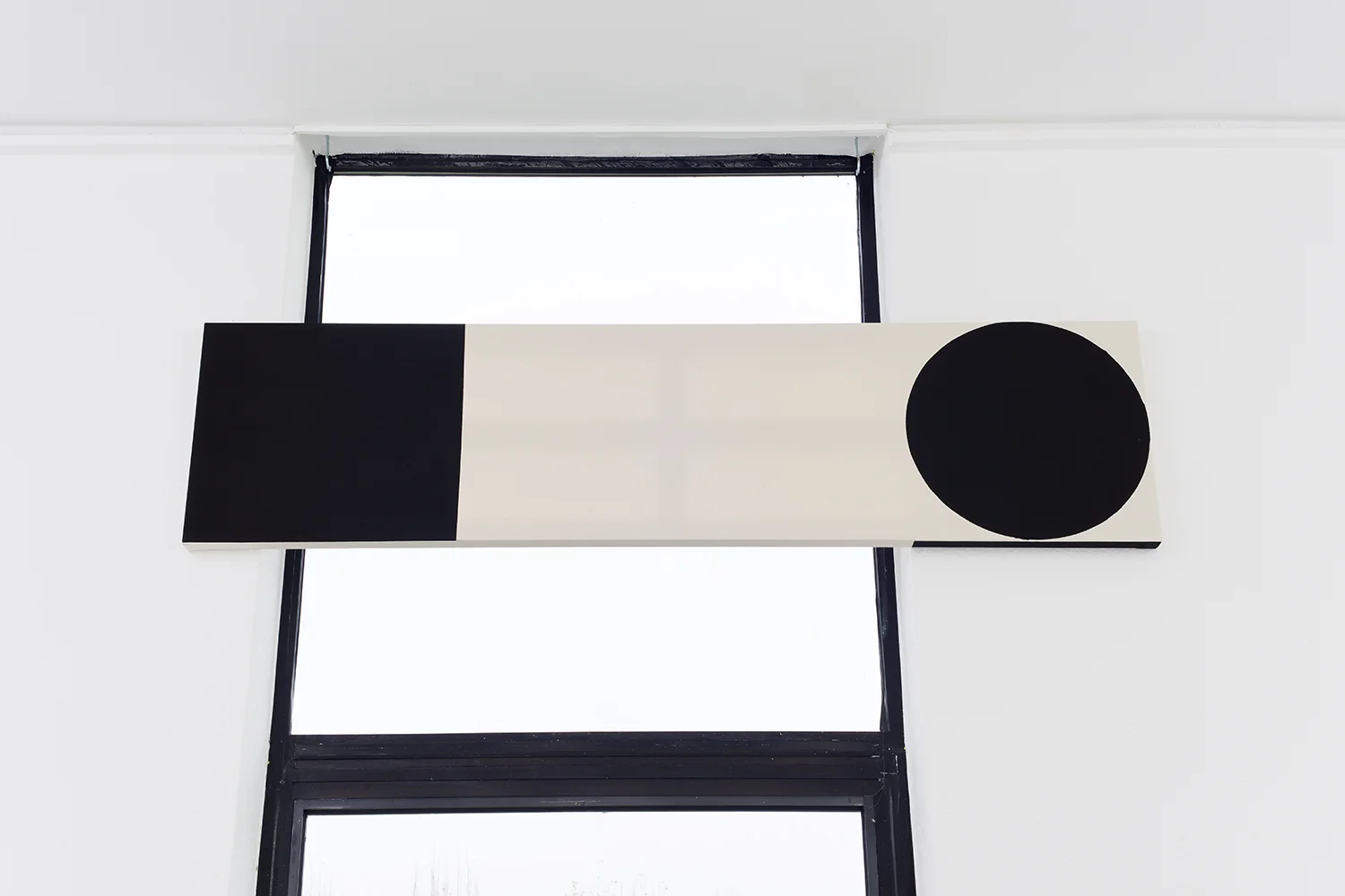 Augustus Thompson Cig (Sign) , 2014 India Ink and pencil on canvas 18 x 72 inches