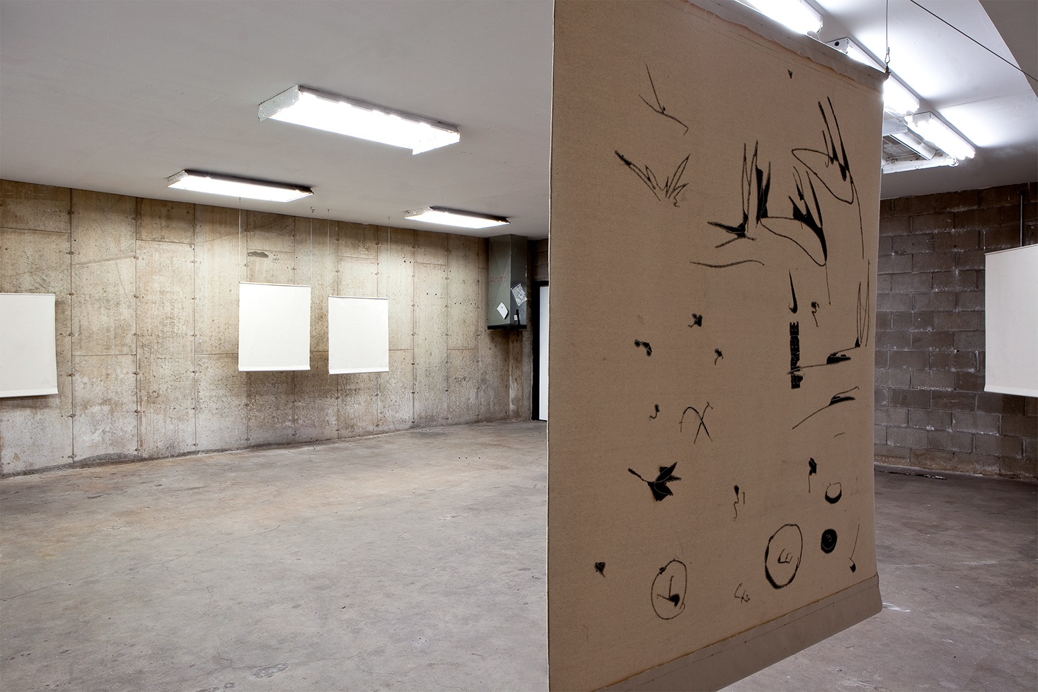 m,i,n,e installation view at Interstate Projects